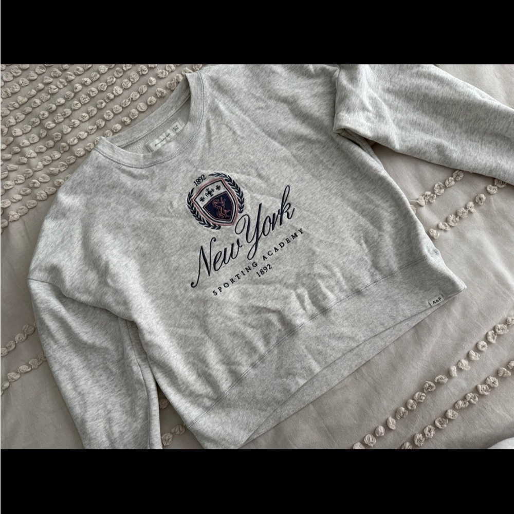 Abercrombie Kids Light Gray Crewneck
